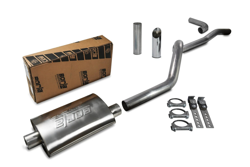 2.5" Aluminized Exhaust for Jeep Cherokee XJ 4.0L (1984–2001) - Borla Slash Cut Tip