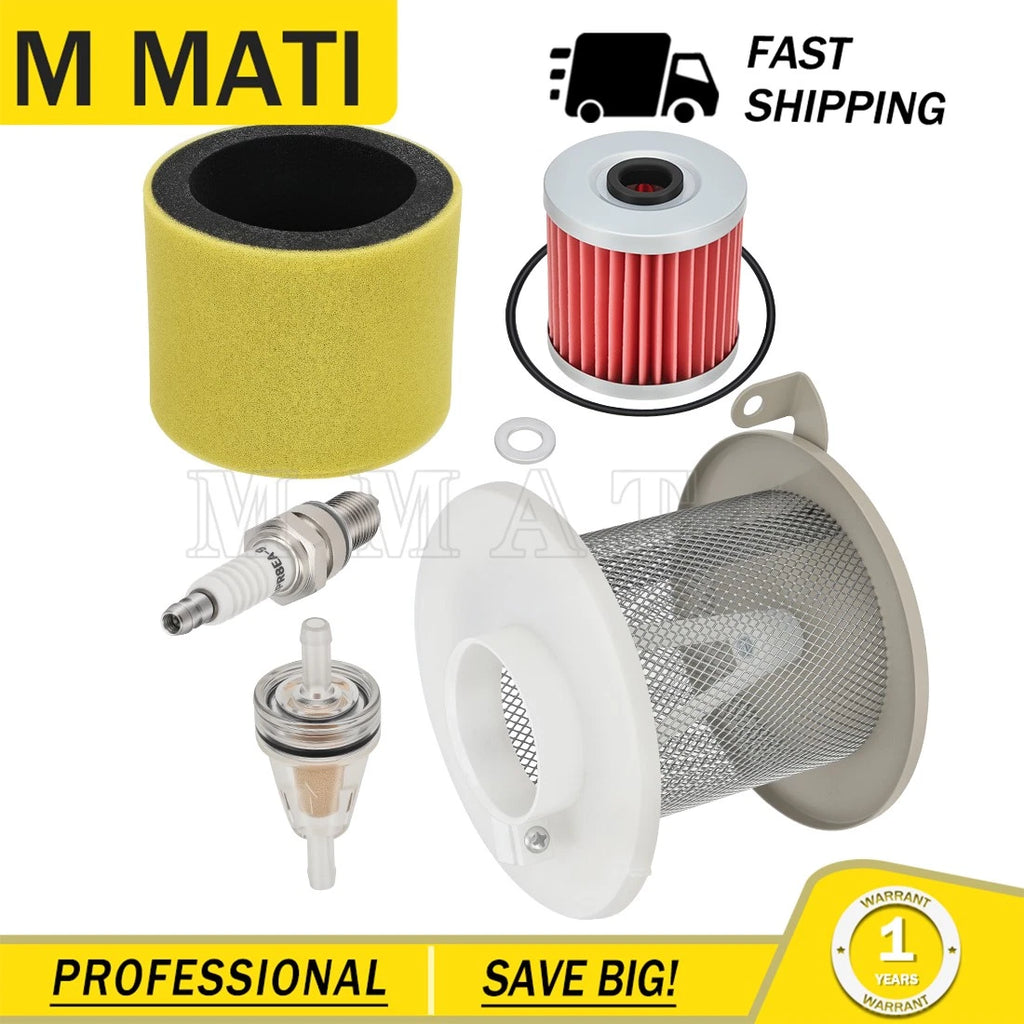 Air Filter & Oil Filter Kit for Kawasaki Bayou 220 250 300 KLF (1988–2011)