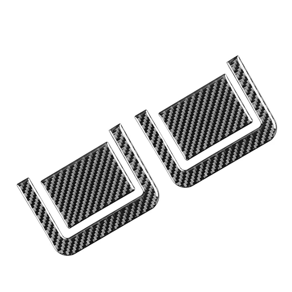Set of 4 Carbon Fiber Rear Seat Adjustment Panel Cover Trim for Toyota Tundra (2014–2021)
