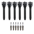 Set of 6 Ignition Coils & U-Groove Spark Plugs for RDX 200 Durango CC V6
