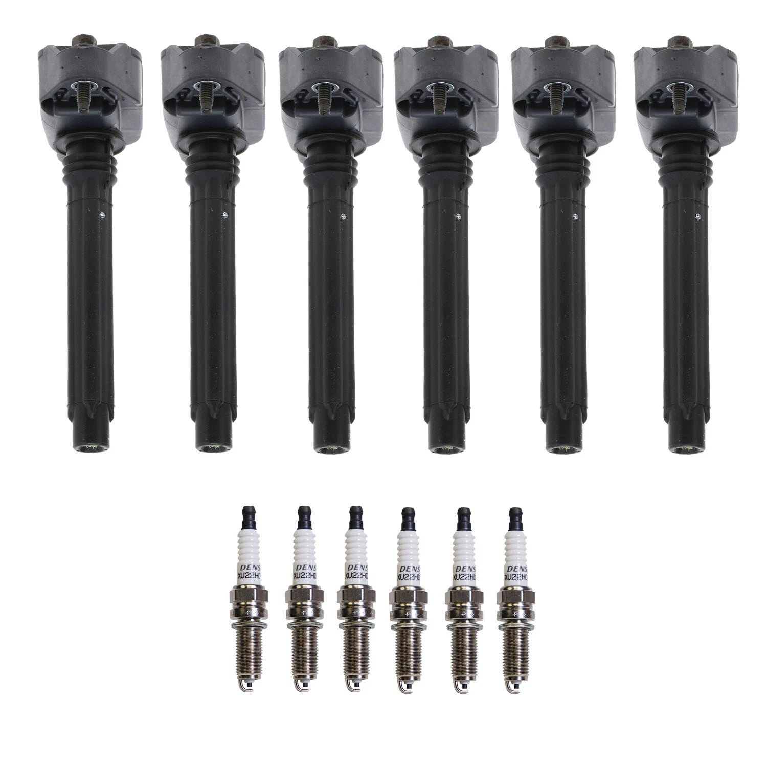 Set of 6 Ignition Coils & U-Groove Spark Plugs for RDX 200 Durango CC V6