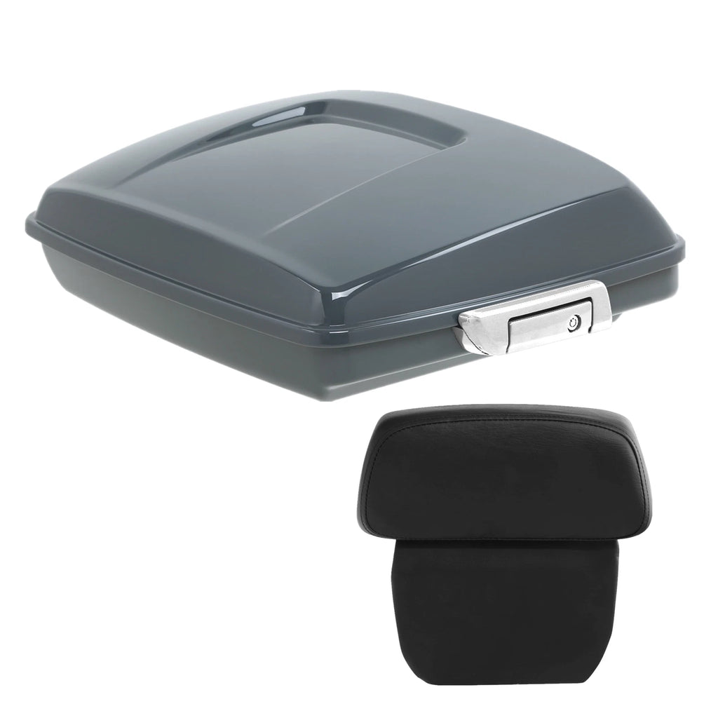 Razor Trunk Backrest Pad for Harley Touring Road Glide (2014–2025) Gunship Gray