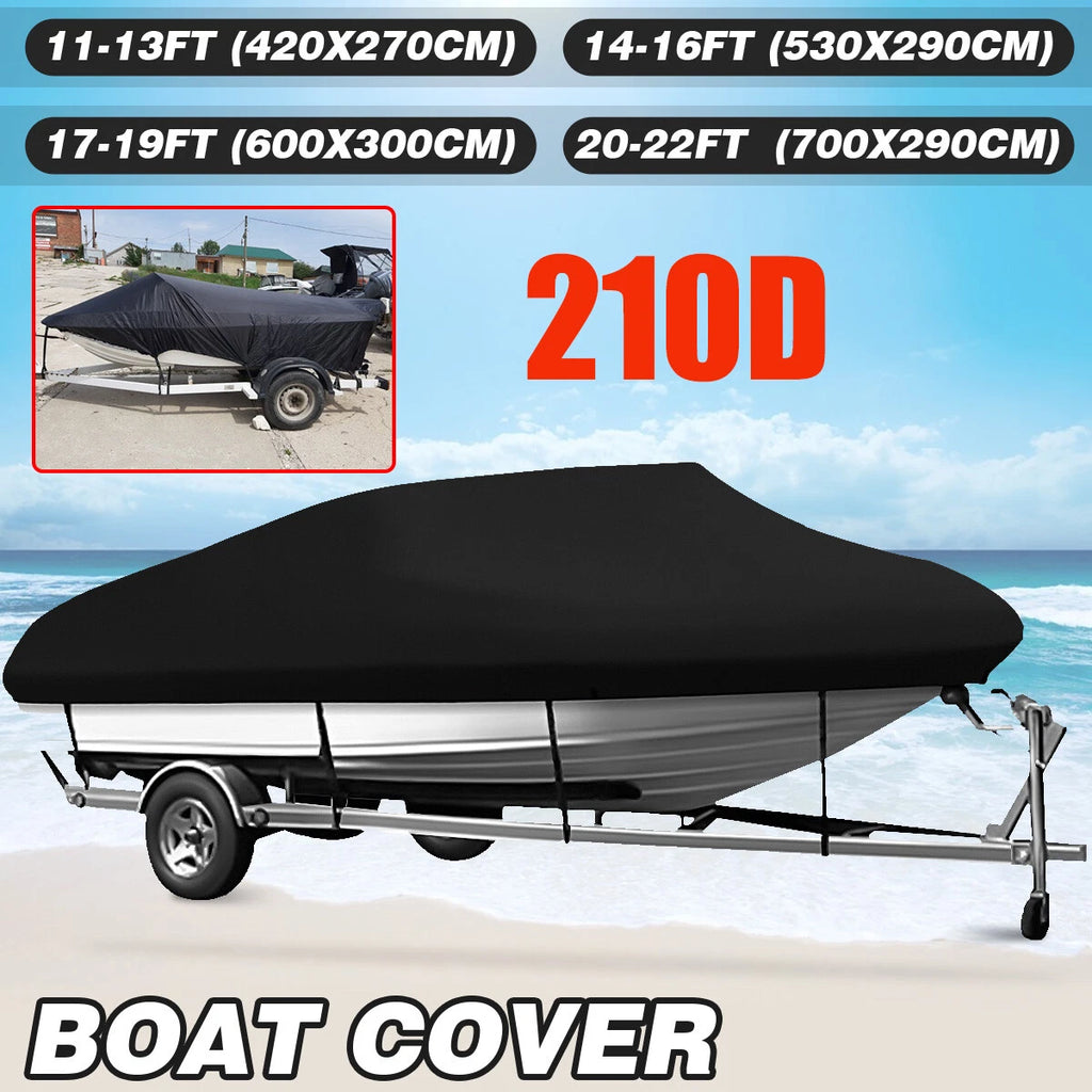 Heavy Duty Waterproof Boat Cover for V-Hull Runabouts (2011–2022)