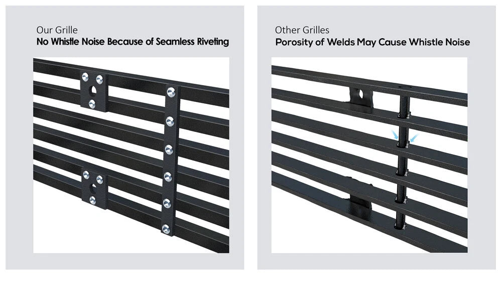 Phantom Upper Stainless Black Billet Grille for Chevy GMC C/K Pickup (1981-1987)