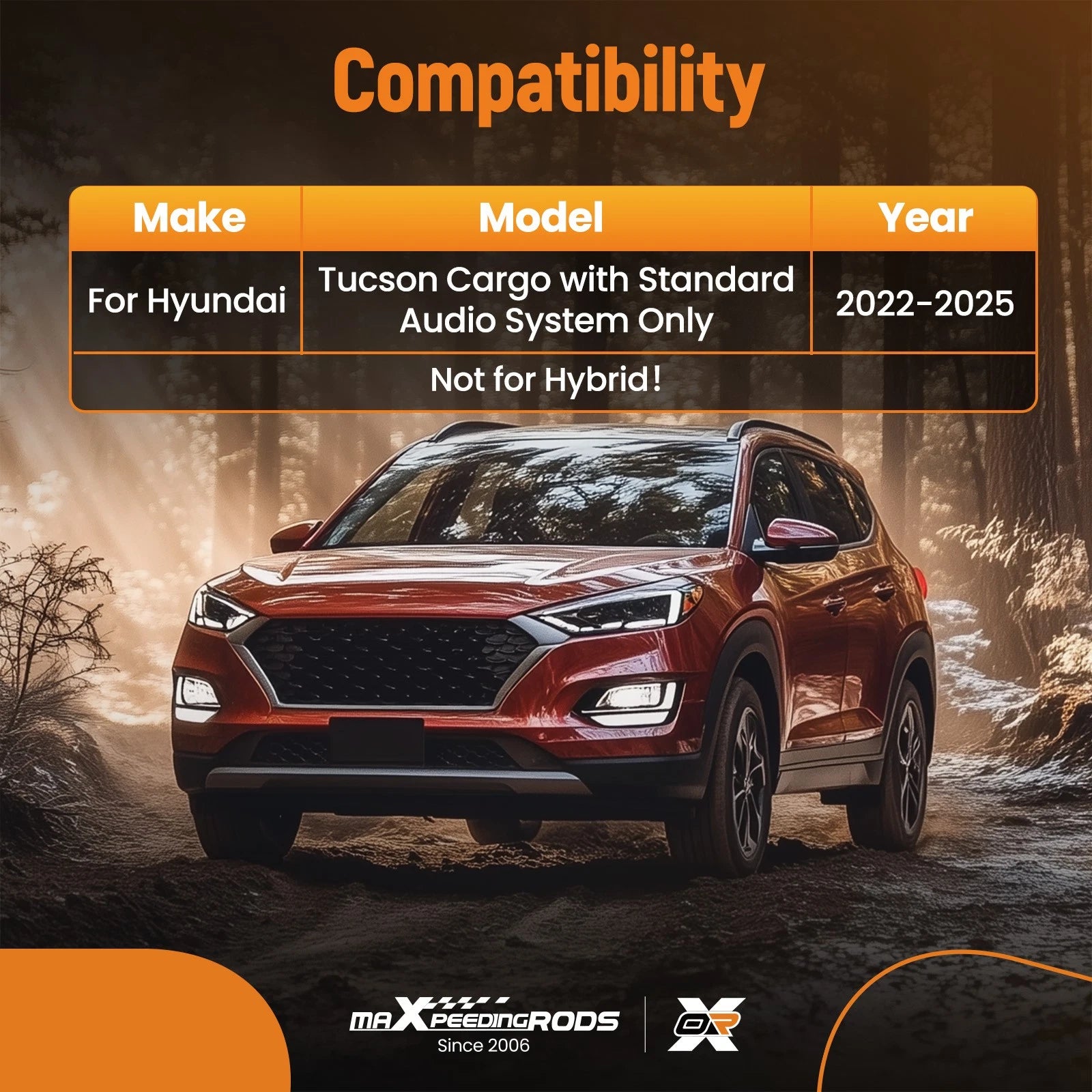 3D Floor Mats & Cargo Liner for Hyundai Tucson (2022–2025) Rubber TPE