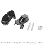 2X Black Rear Axle Cover Swingarm Cap for Harley Softail (2008–2017)