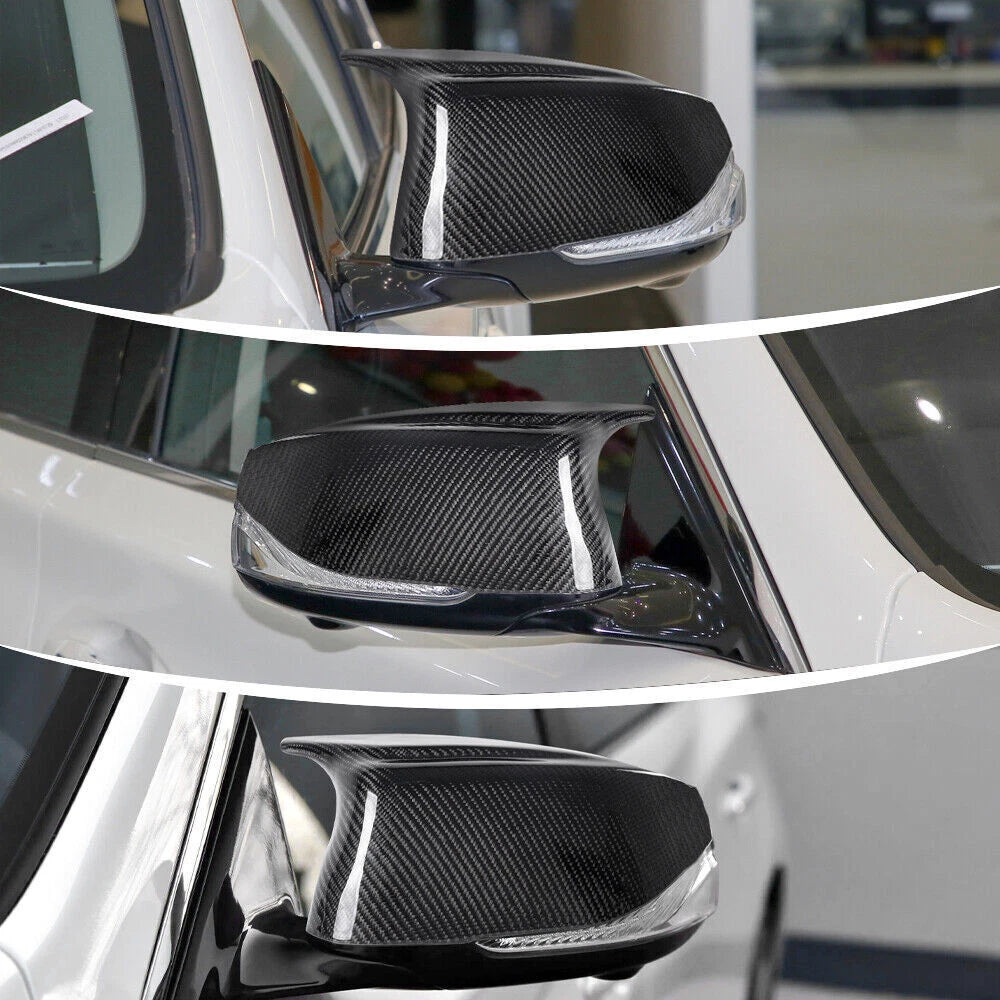 Carbon Fiber M3 Style Side Mirror Cover Caps for Infiniti Q50 (2014–2018)