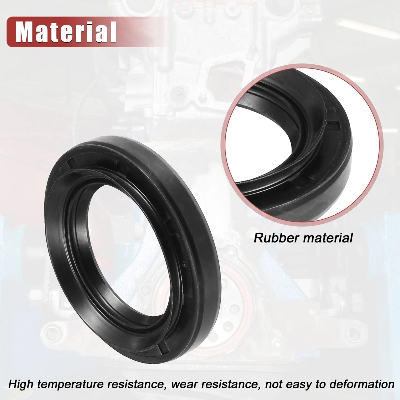 2pcs Engine Crankshaft Oil Seal for Toyota Land Cruiser (1981–1990) No. 9031148022