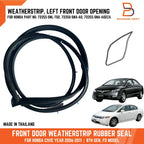 Front Door Weatherstrip Rubber Seal for Honda Civic FD (2006-2011)
