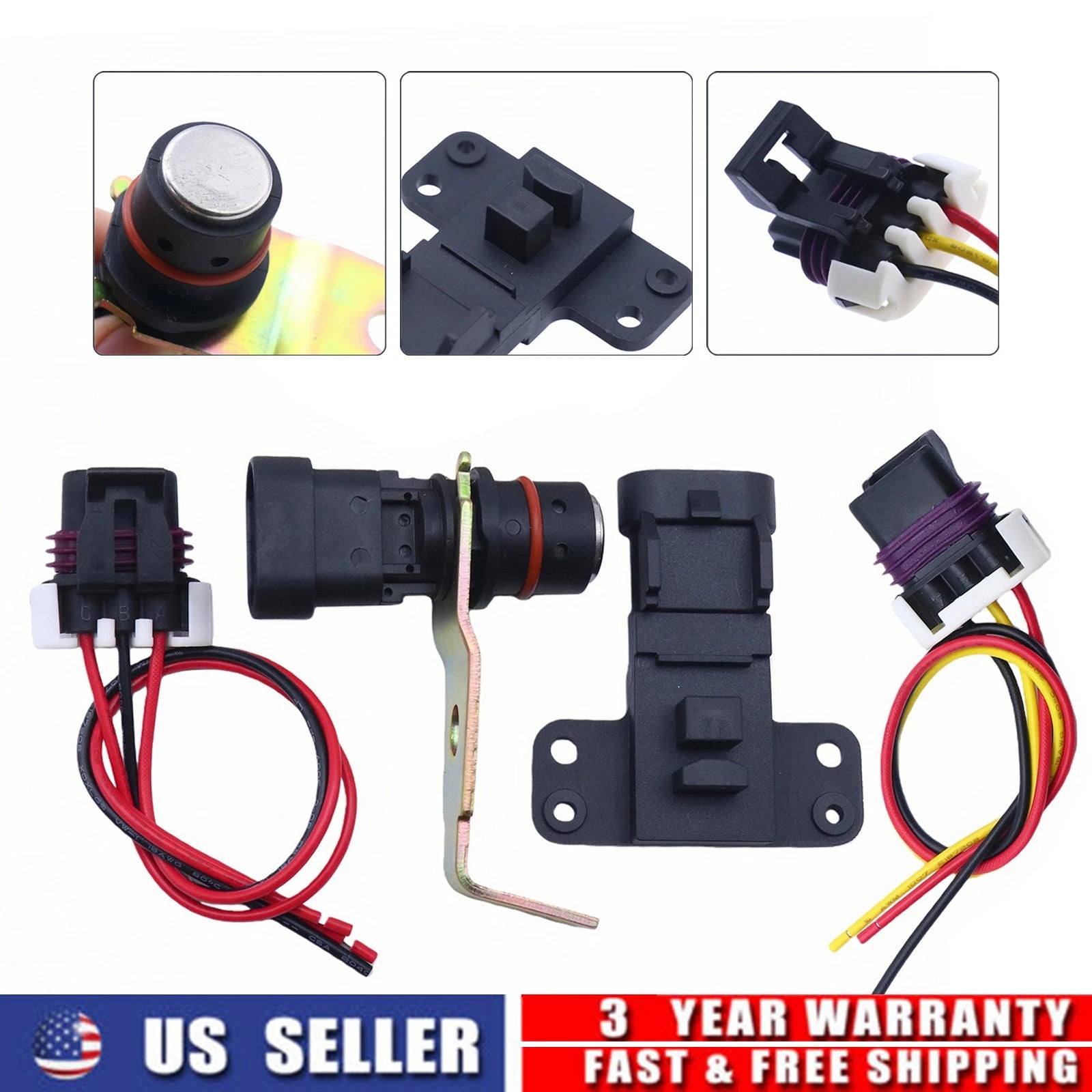 Cam/Crankshaft Position Sensor with Plug for Chevrolet GMC Isuzu Oldsmobile (V6 V8)