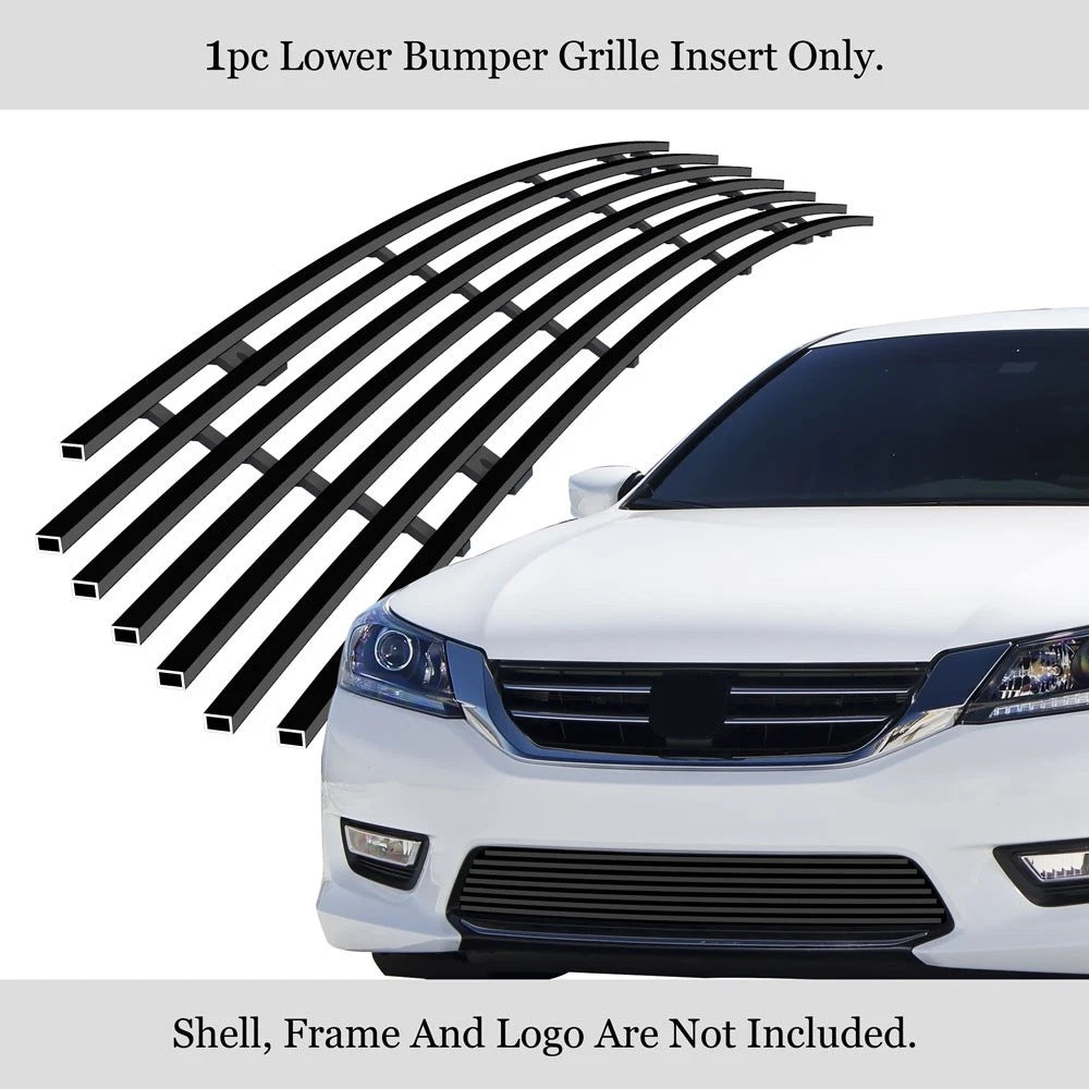 Stainless Black Billet Grill Insert for Honda Accord Sedan (2013-2015)