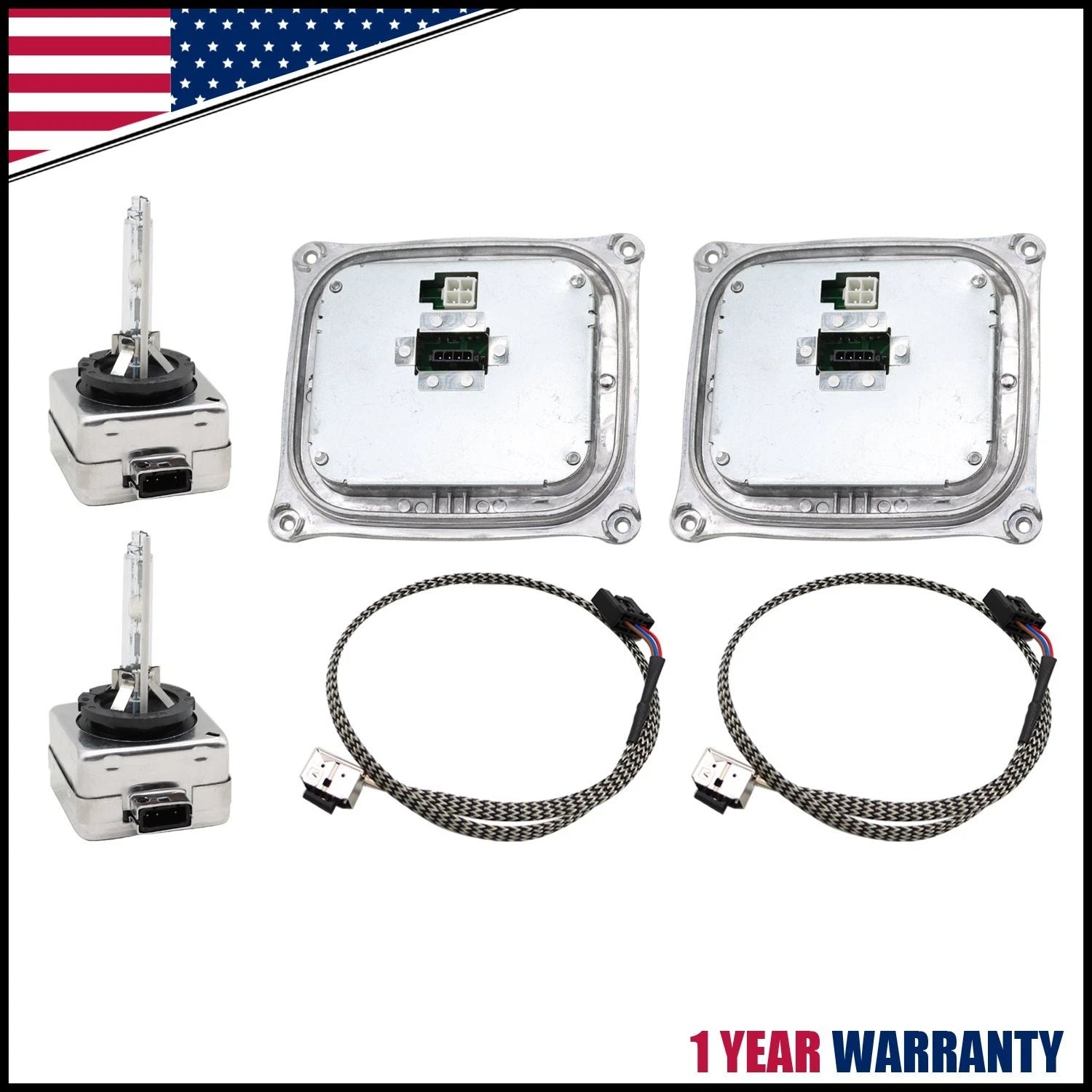 2X HID Xenon Headlight Ballast Module for Cadillac DTS, BMW E90 E92 E93 (2005–2013)