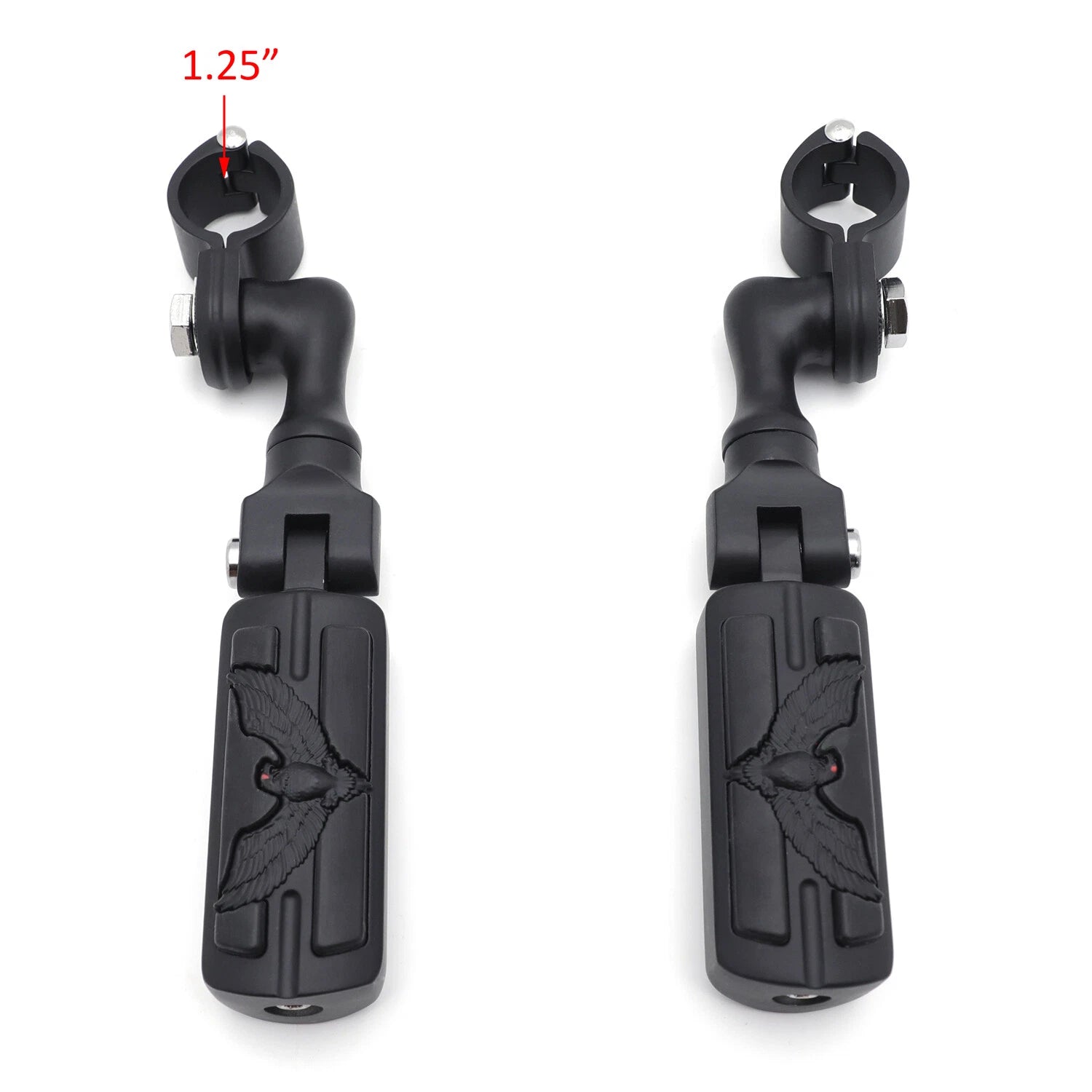 1.25" Adjustable Black Eagle FootPeg for VTX1300 Shadow Valkyrie (2003–2009)