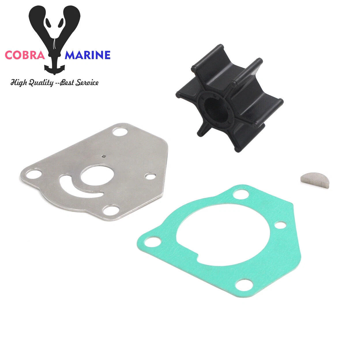 Water Pump Impeller Service Kit for Suzuki DT8C DT9.9C (1980–1999) 17400-92D01 18-3255