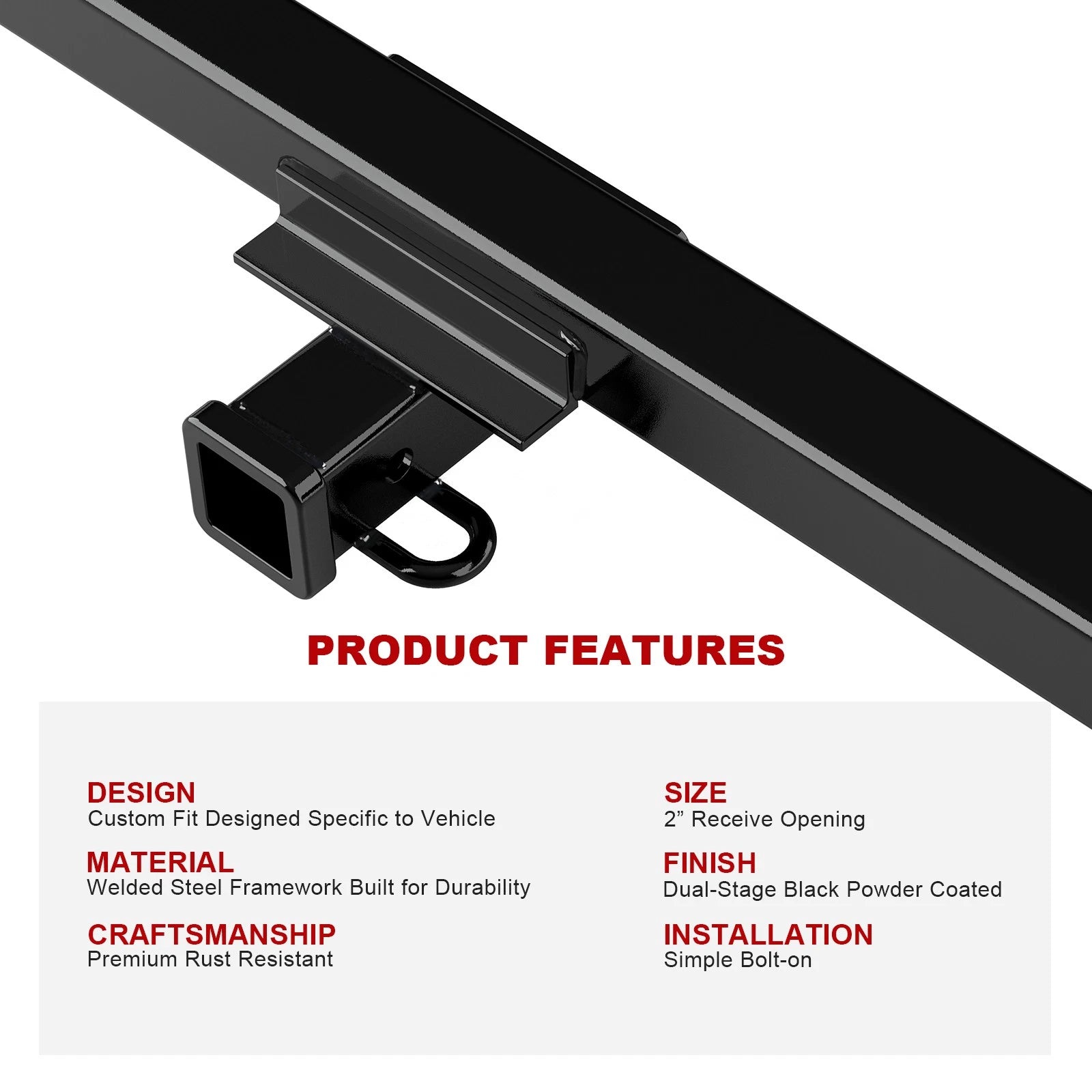 Trailer Hitch Receiver for Chevy Astro GMC Safari (1985-2005)