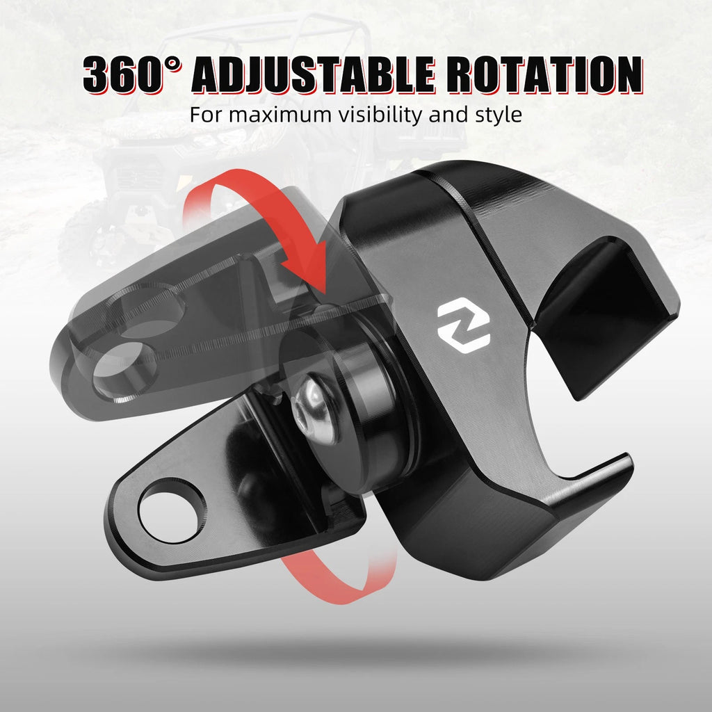 Whip Light Flag Mount for Polaris Ranger 570 XP 900 General 1000 (2015–2023)