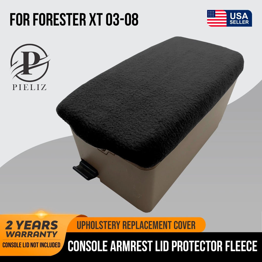 Armrest Cover Protector for Subaru Forester XT (2003–2008) Black Fleece