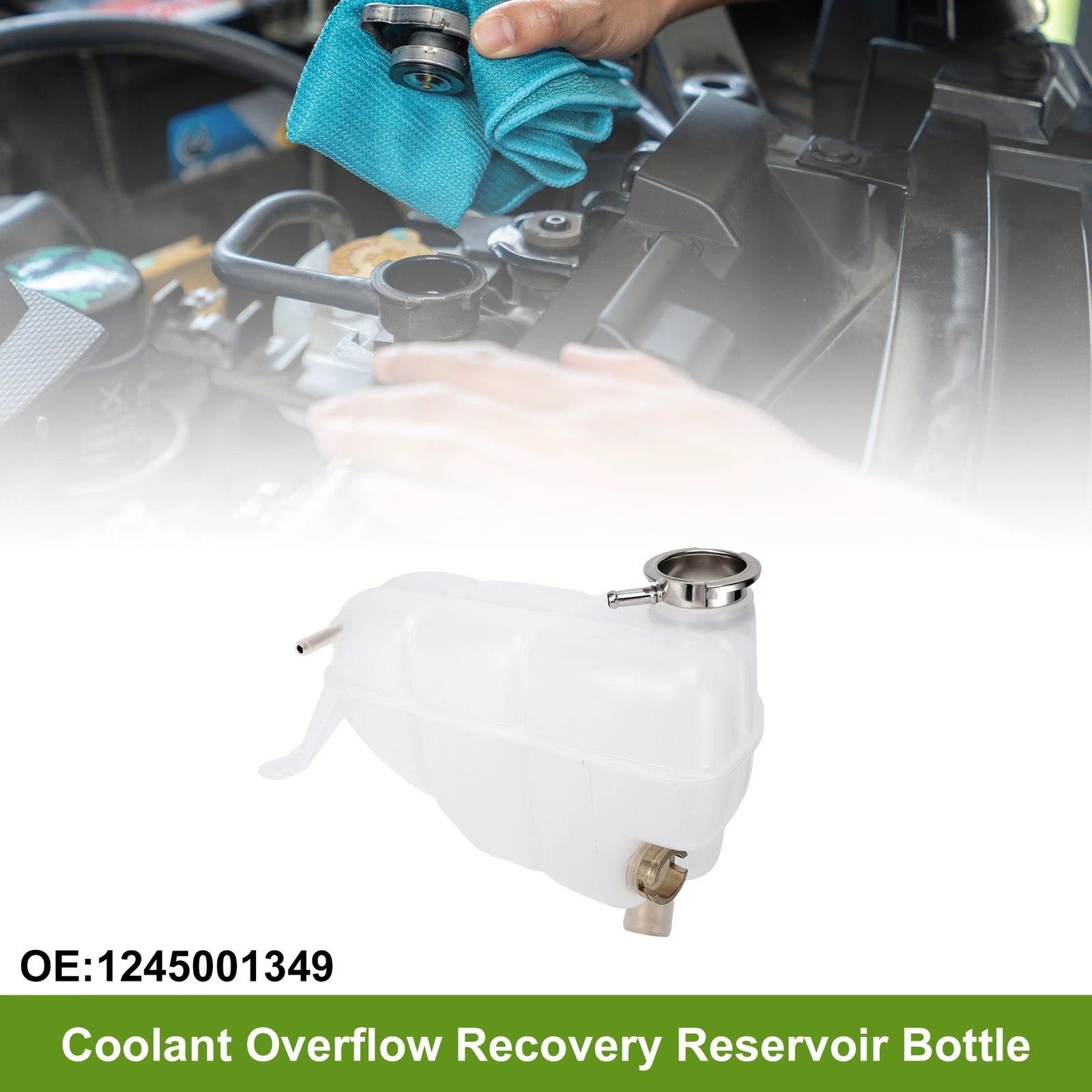 Coolant Expansion Recovery Overflow Tank No.1245001349 for Mercedes-Benz 300CE (1992–1993)