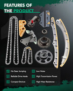 Timing Chain Kit + Oil Pump Drive Set for Honda Accord 2003–2007 (K24A4, K24A)