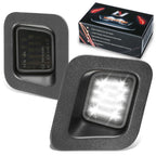 LED License Plate Lights for Dodge Ram 1500 2500 (2003–2013) - Black/Clear