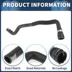 Radiator Hose for Audi Q5 (2009–2012) No. 8R0819371E Black