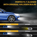 2X H1 LED Fog Light Bulbs Kit 160W 6000K for