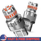 2X LED Red Strobe Flash Brake Stop Tail Light Bulbs for Universal Fit (2010â2023)