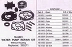 Water Pump Impeller Kit for Johnson 18-25-28HP (1978-Up) 395271 18-3401