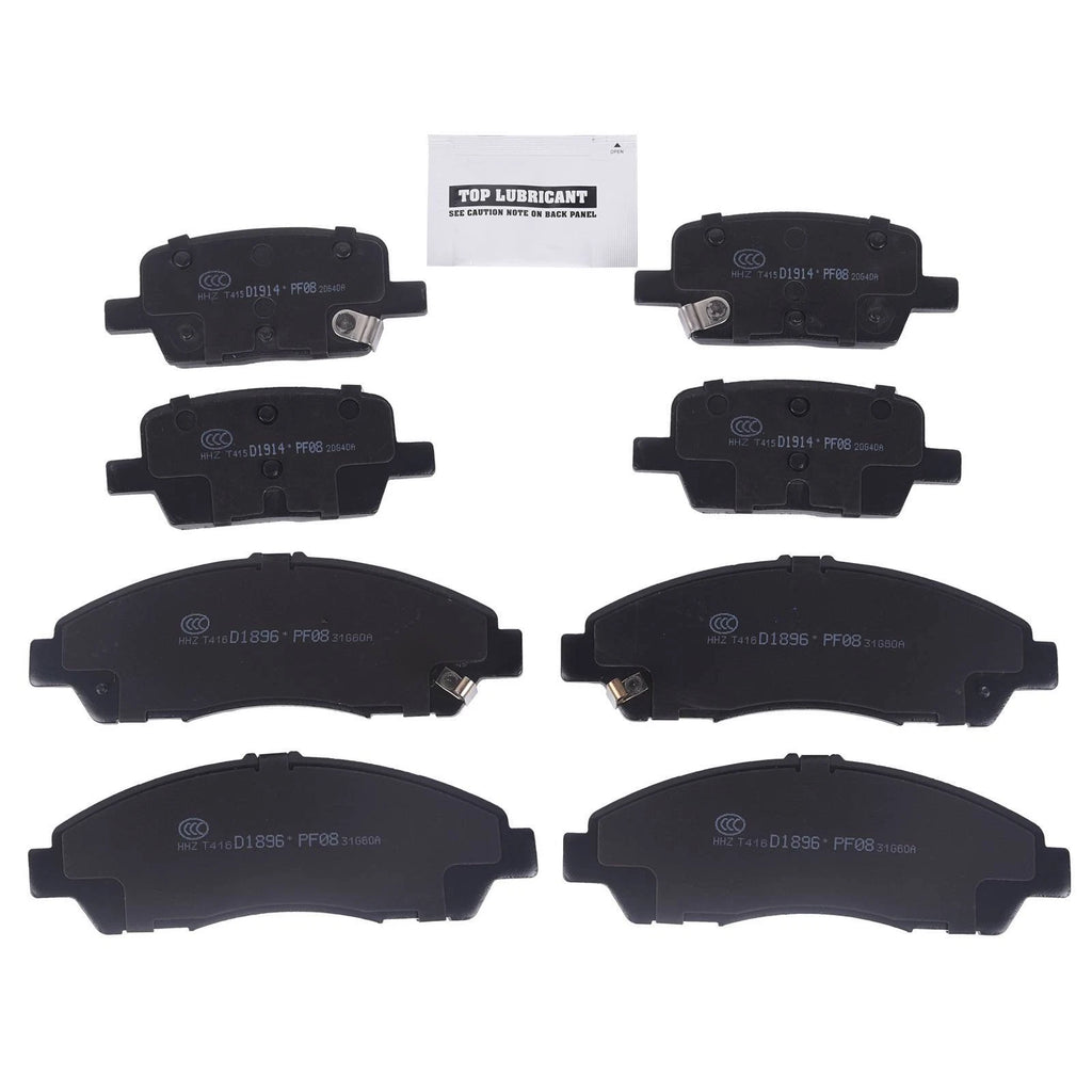 Set of 4 Ceramic Disc Brake Pads for Chevrolet Traverse GMC Acadia