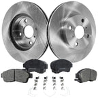 Brake Disc Rotors and Pads Kit for Toyota Corolla, Geo Prizm (1993–1995)