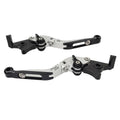 CNC Silver Extendable Brake Clutch Levers for Kawasaki ZX10R/RR/KRT/SE (16-20)