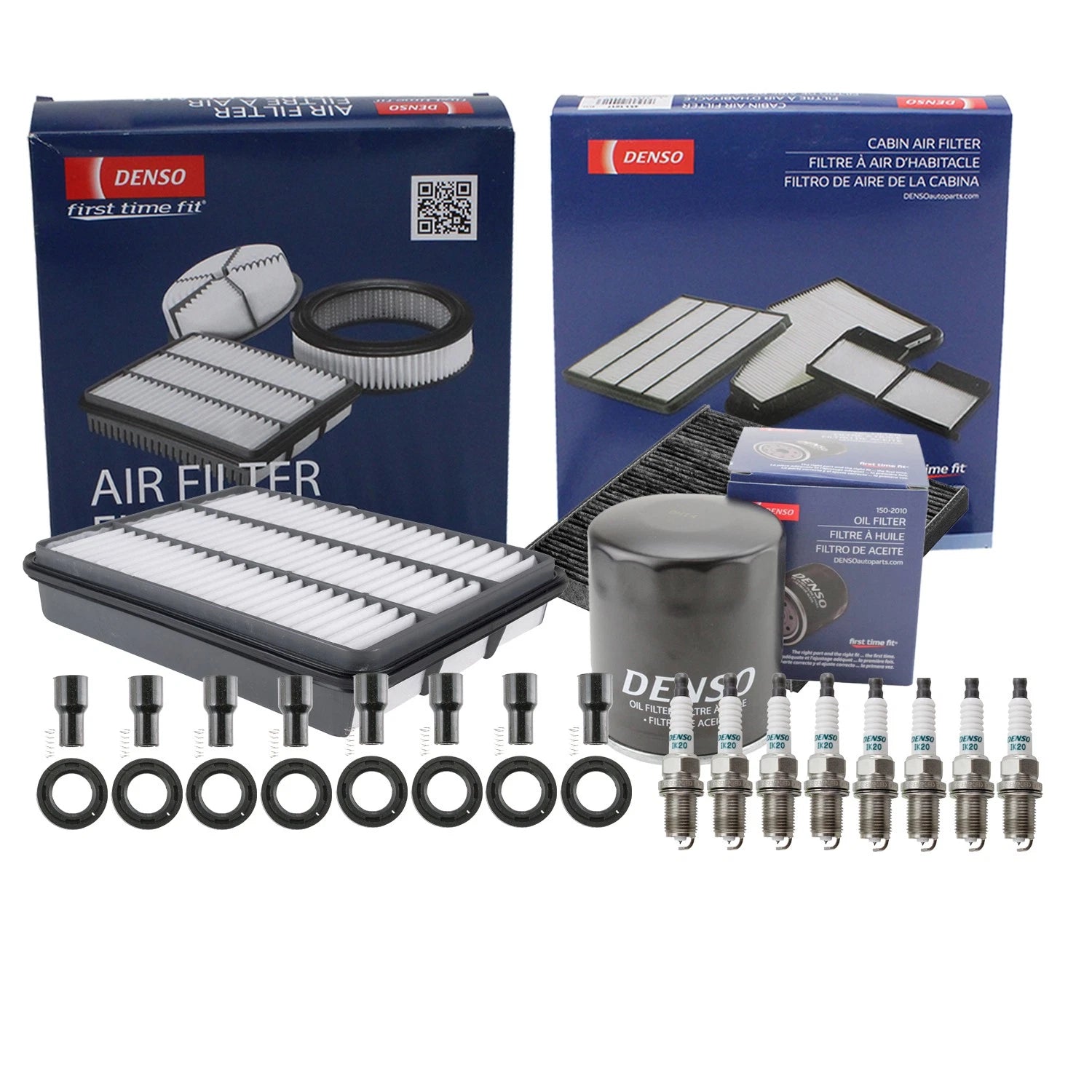 Denso Tune Up Kit 8 Spark Plugs & Boots for Lexus GX470 (2003–2009)