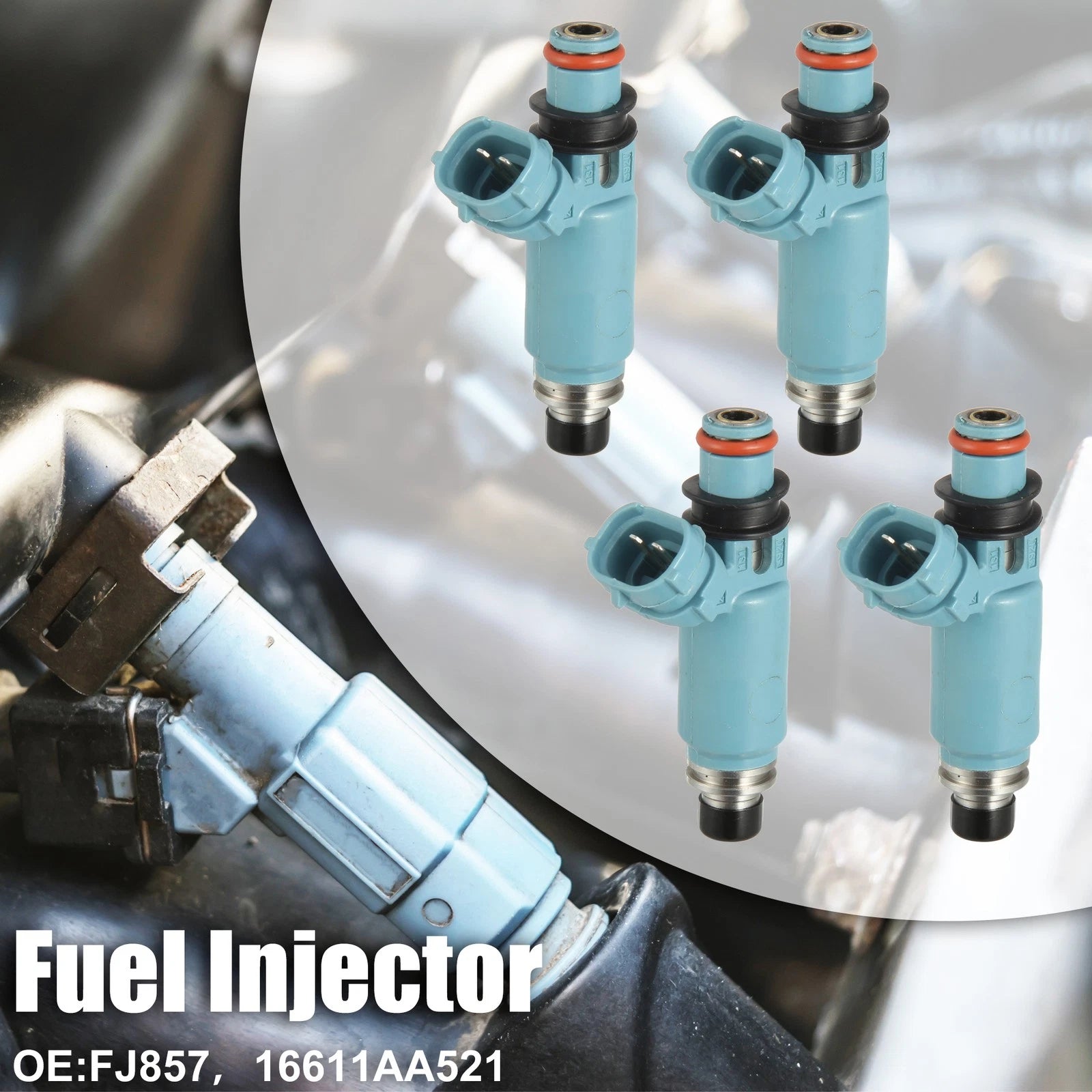 4Pcs Fuel Injector Nozzle for Subaru Impreza WRX 2.0T (2002–2005) 16611-AA521