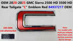 OEM Rear Tailgate C Emblem for GMC Sierra 2500 HD 3500 HD (2020–2025) 84937217