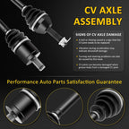 2X Front CV Axle Assembly for Polaris Ranger 500 700 XP (2005–2007)