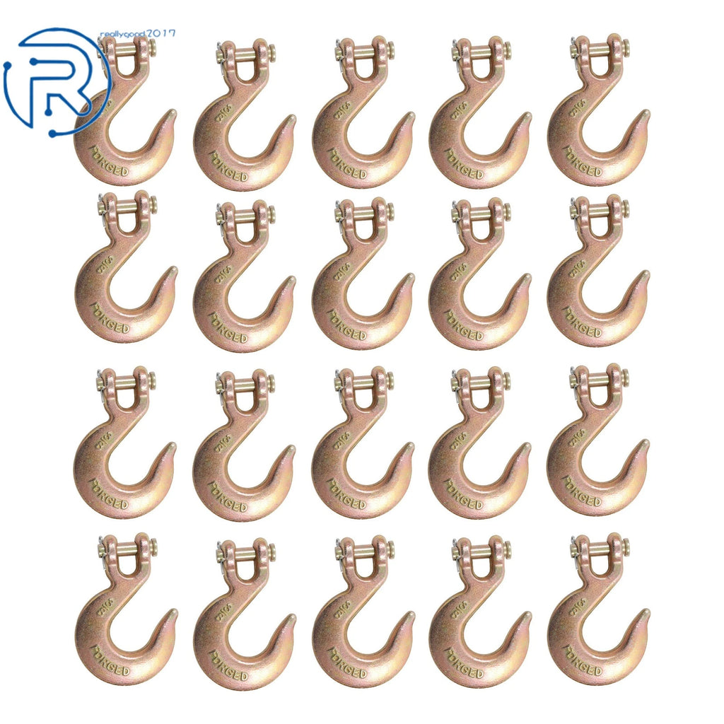20PCS Clevis Grab Hooks for Wrecker Tow Chain Flatbed Truck Trailer