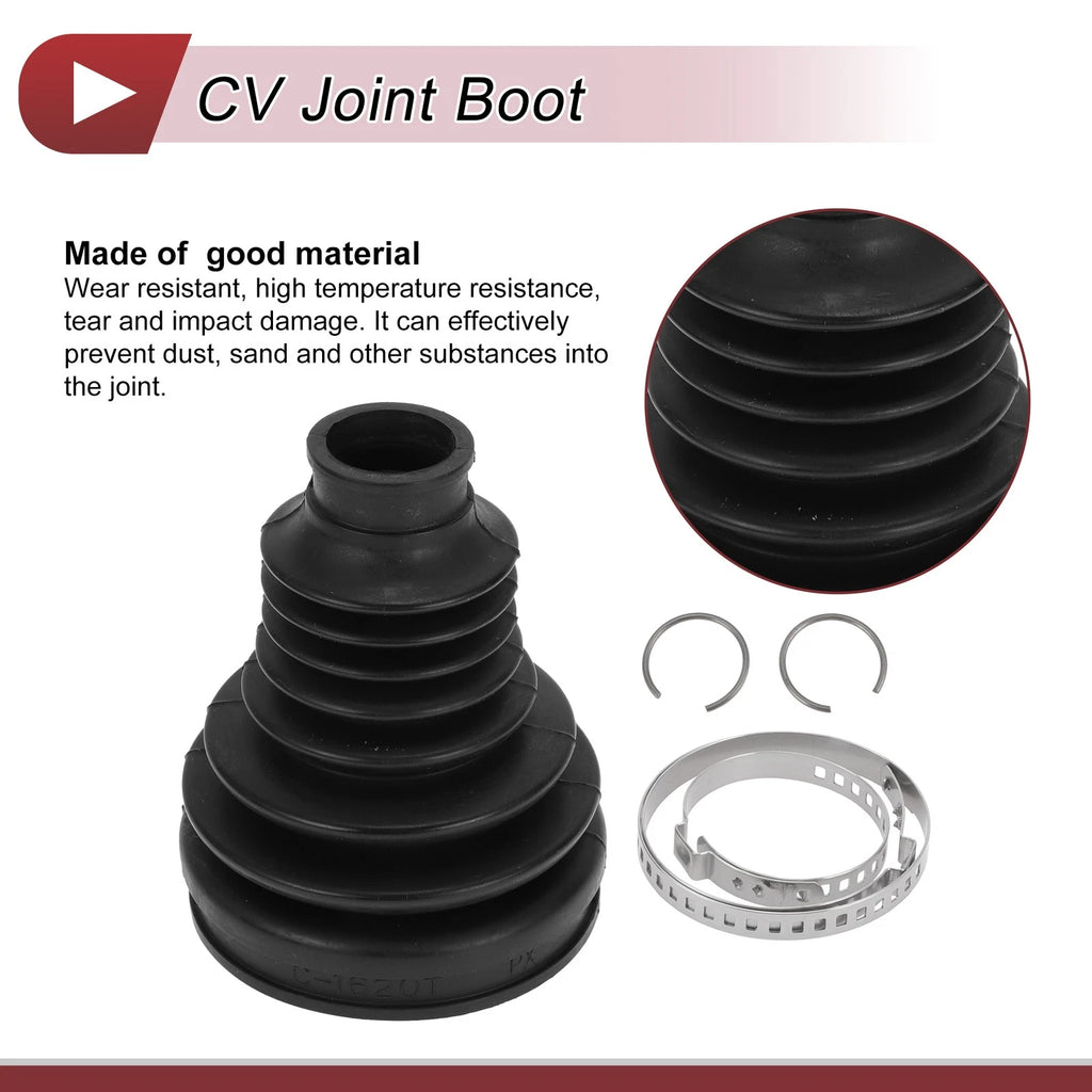 Inner CV Joint Boot Kit with Clamps for BMW 320i (2013–2018) - 31607570270