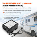 55 Amp Power Supply Converter for RV (110V AC to 12V DC)