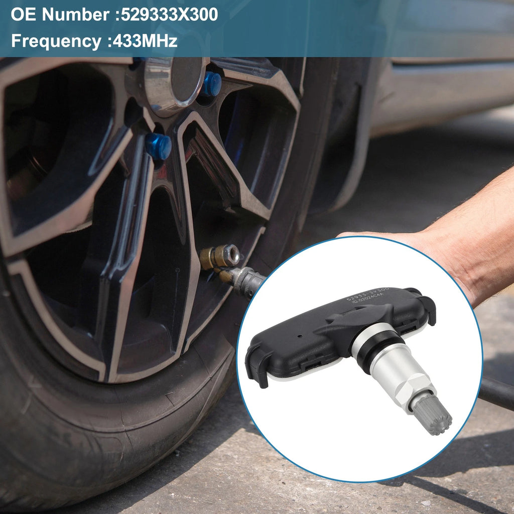 Tire Pressure Sensor 529333X300 for Hyundai Elantra (2006–2013) 433MHz