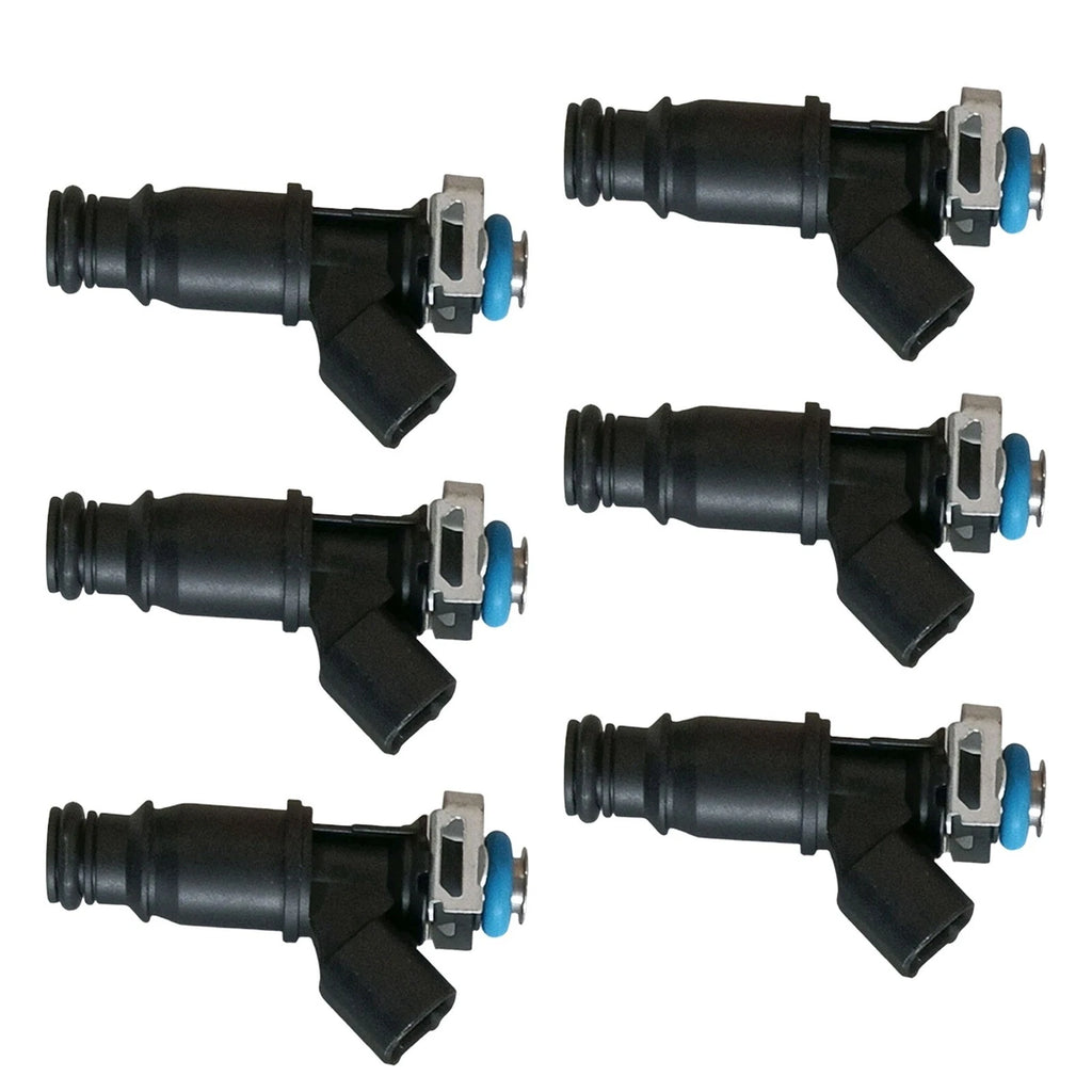 Set of 6 Fuel Injectors for Buick LaCrosse, Allure, Lucerne, Pontiac Grand Prix (2005–2009)