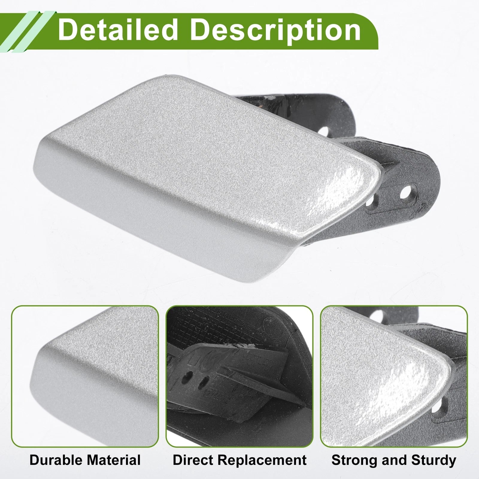 Front Left Washer Nozzle Cover Cap No. 51118067969 for BMW 320i (2013–2018) Silver