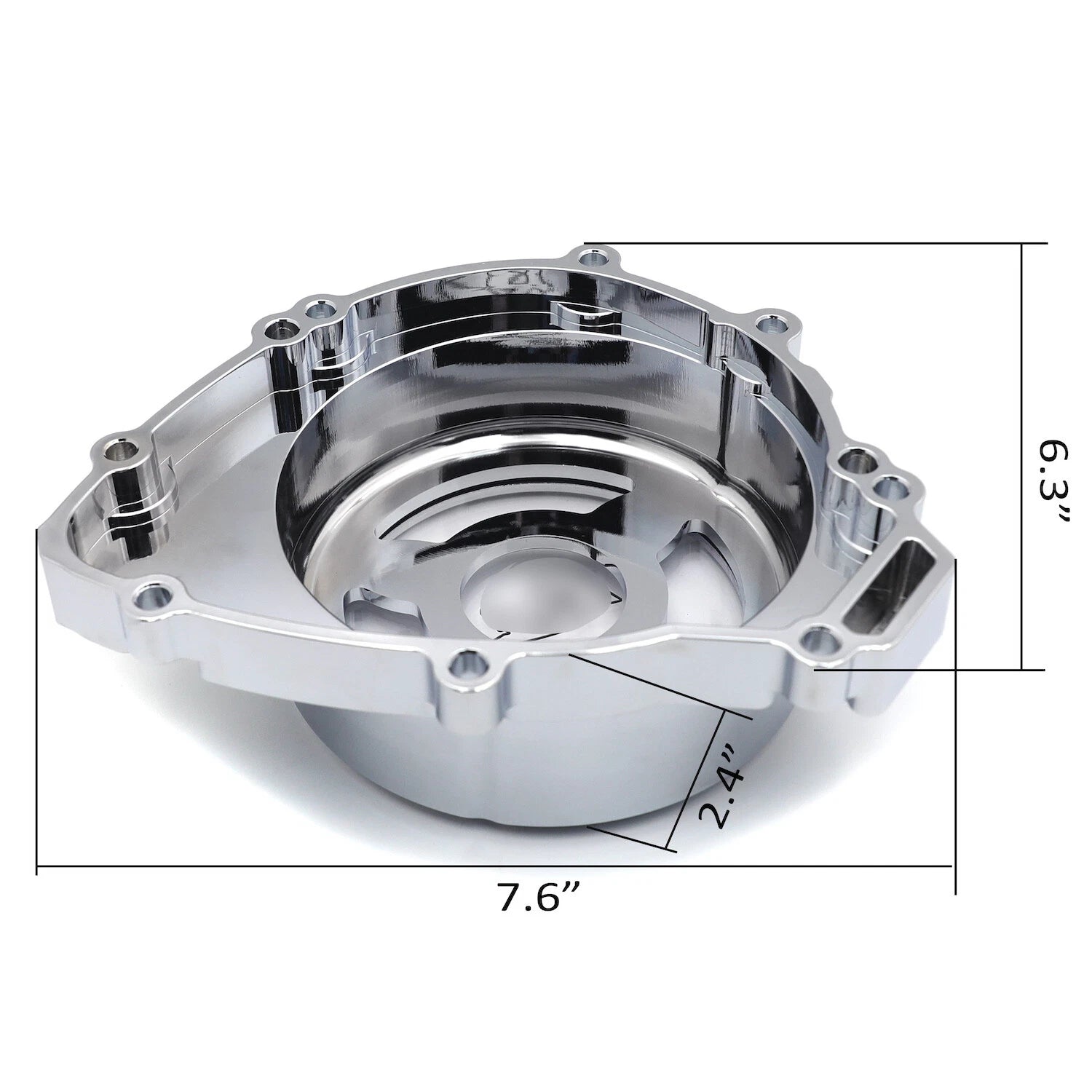 Chrome Clear Stator Engine Cover for Yamaha YZF R1 (2009–2014)