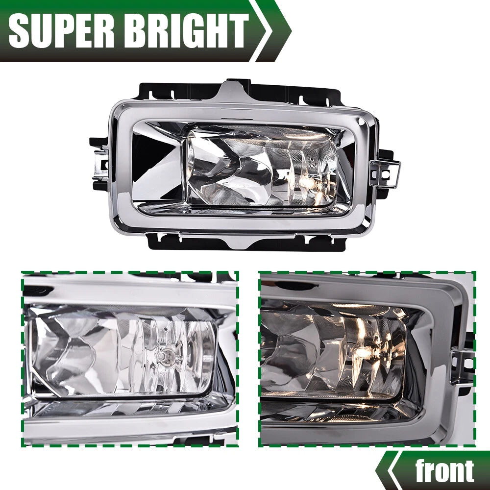 Set of 2 Clear Fog Lights for Chevrolet Silverado (2013–2015)