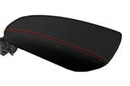 Console Lid Pull Over Cover Leather for Ford Fusion (2013–2020) Red Stitch