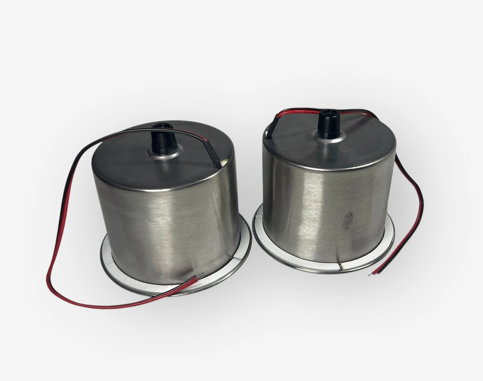 2X LED Stainless Steel Cup Holder w/ Insert for TH Marine (3 5/8in Cutout)