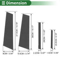 8 Pcs Door Pillar Window Trim for BMW X2 (2018-2024) Carbon Fiber Pattern Black