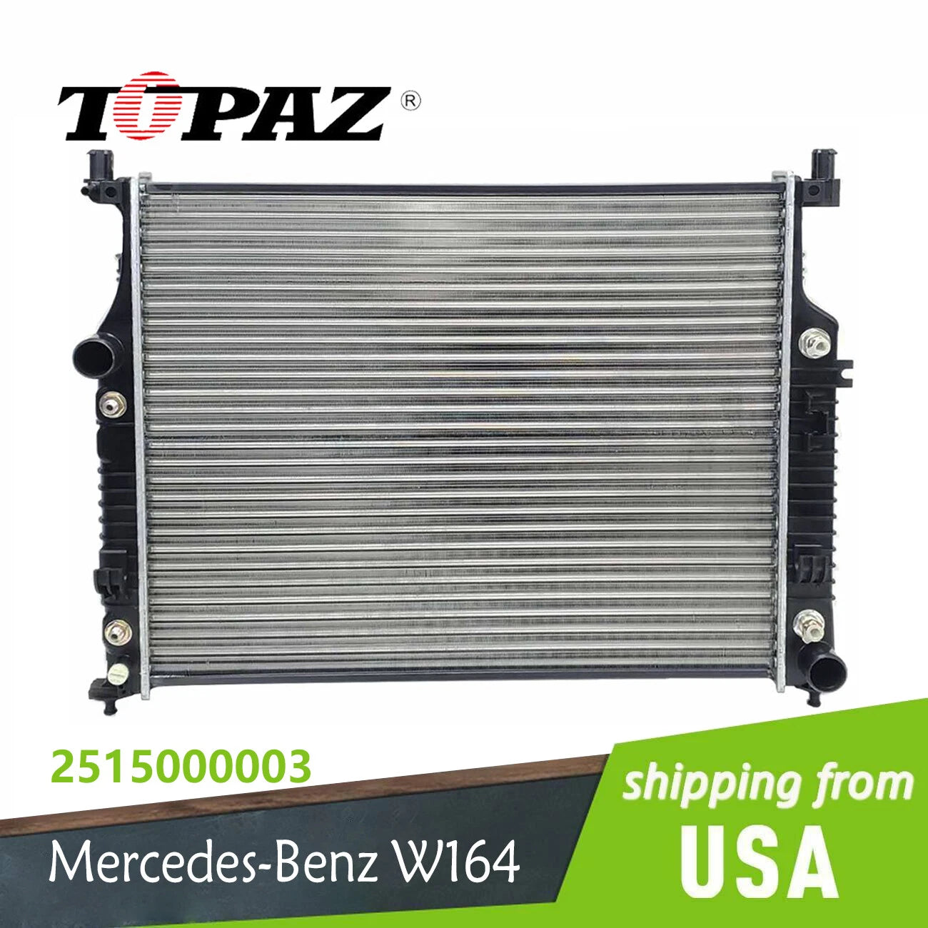 Aluminum Core Radiator for Mercedes-Benz ML350 ML500 R350 R500 (2006–2011)
