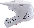 Alpinestars SM3 Off-Road Helmet 2X-Large White Gloss for Trail Riding (2023)