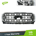 Front Upper Grille for Ford F150 (2021–2022) Chrome Painted
