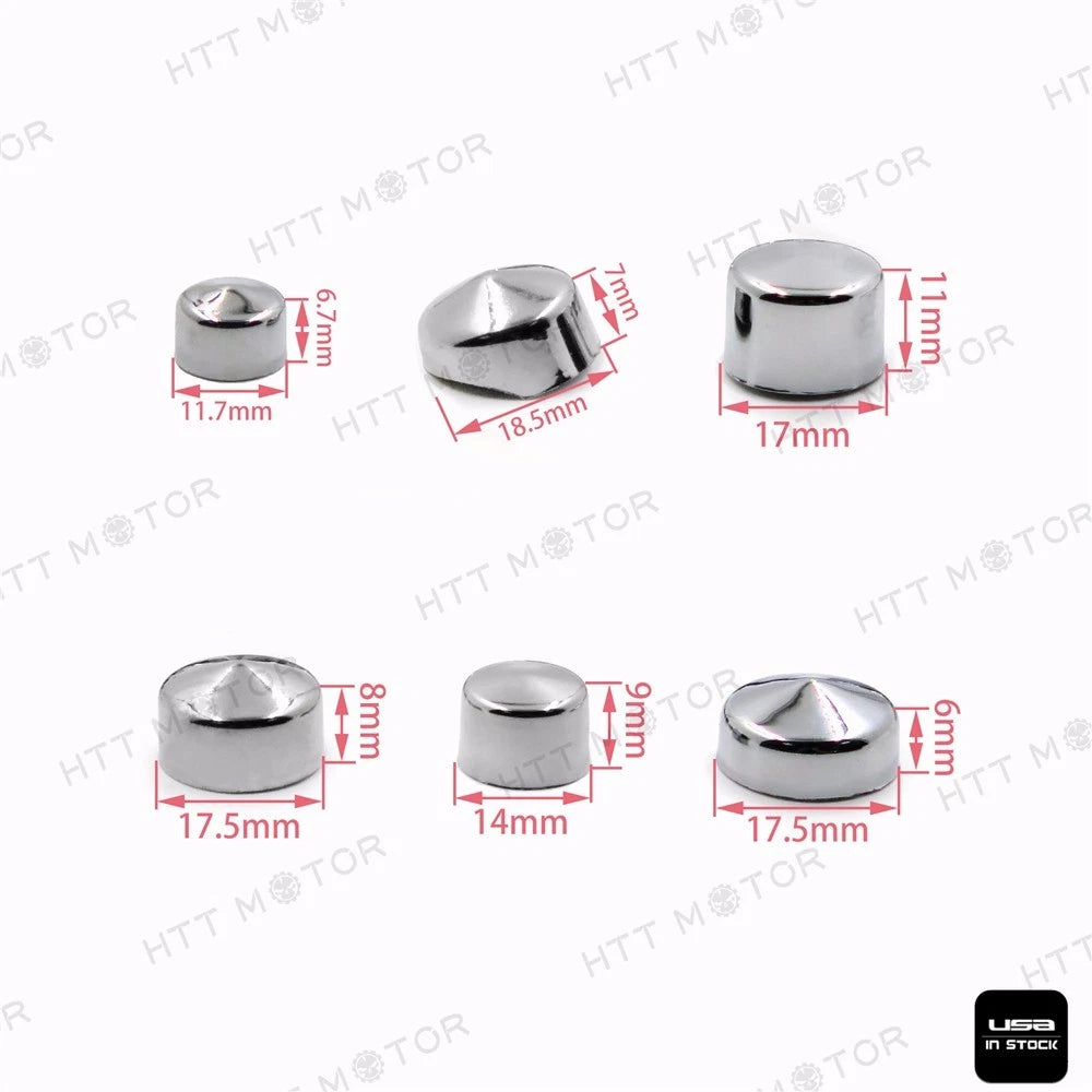 79pcs Chrome Caps Dress Kit for Harley Big Twins (1999–2016)